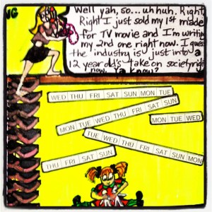 I'm particularly proud of my inventive usage these birth control pill day-of-the-week stickers.